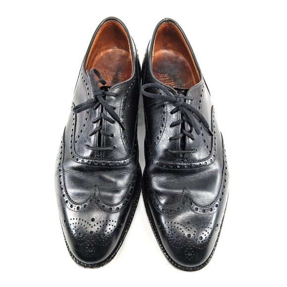 Church’s Custom Grade Black Leather Brogue Oxford Dress Shoes Men’s US 10 - Picture 2 of 13